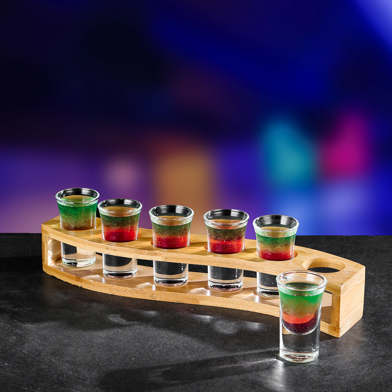 Multi Style Shot Glass Trays w/ Shot Glasses