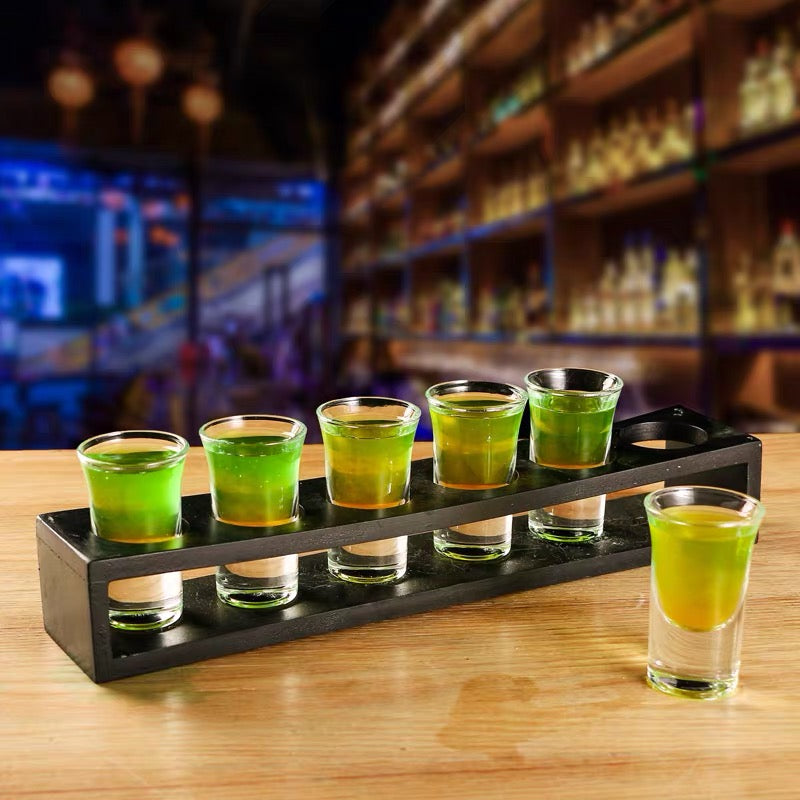 Multi Style Shot Glass Trays w/ Shot Glasses