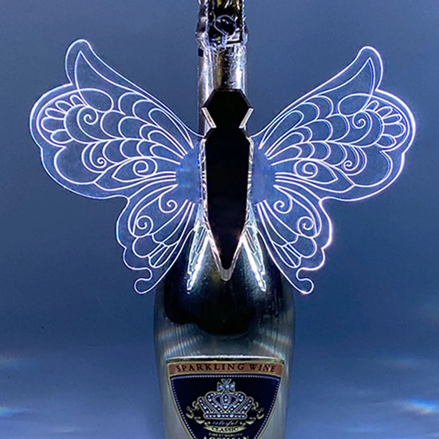 LED Butterfly Bottle Wings