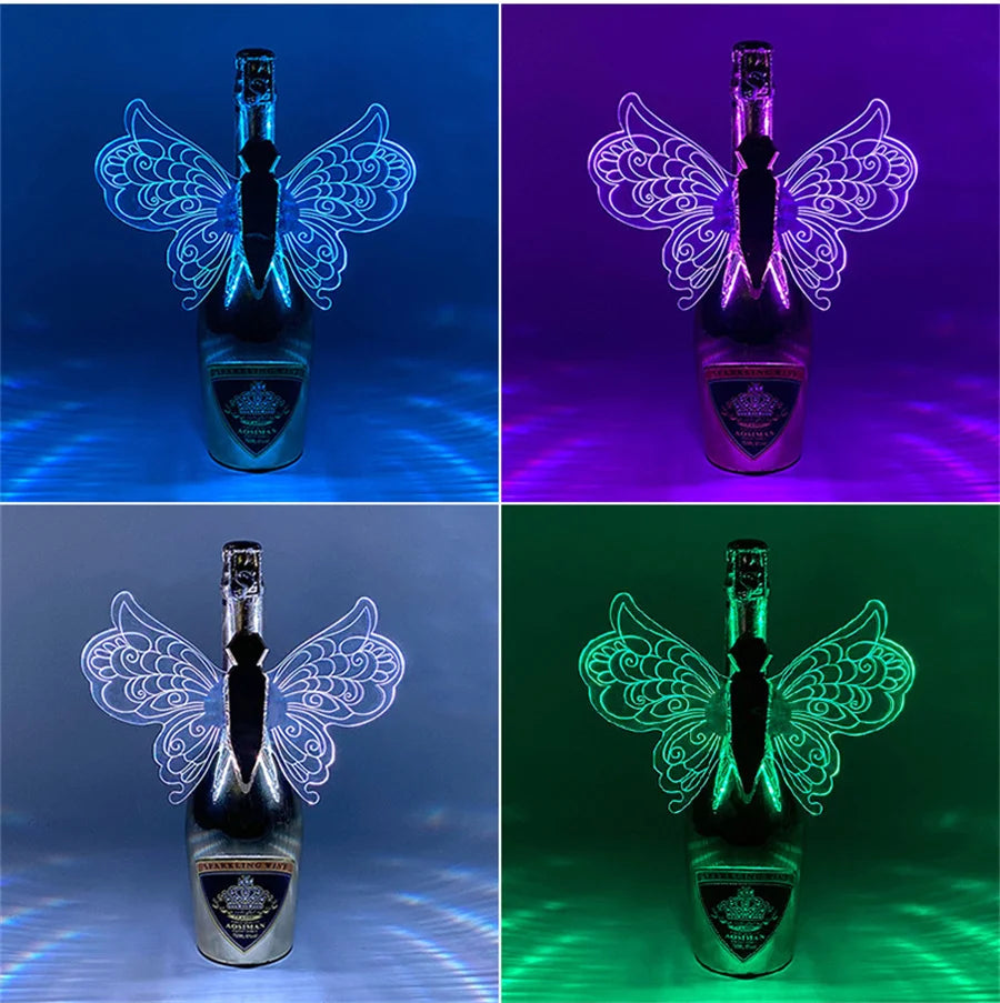 LED Butterfly Bottle Wings