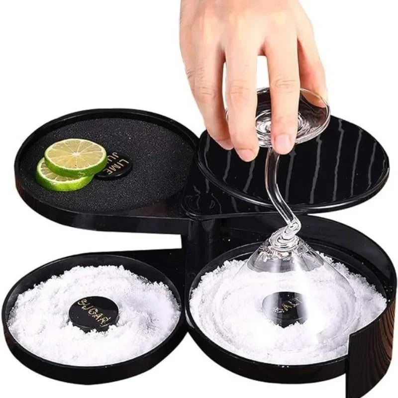 3 Tier Rotating Salt Rimmer Box